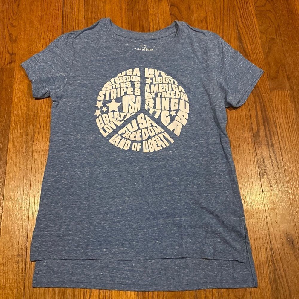 State of Mine Graphic Print Patriotic Tee - High/Low - Size S